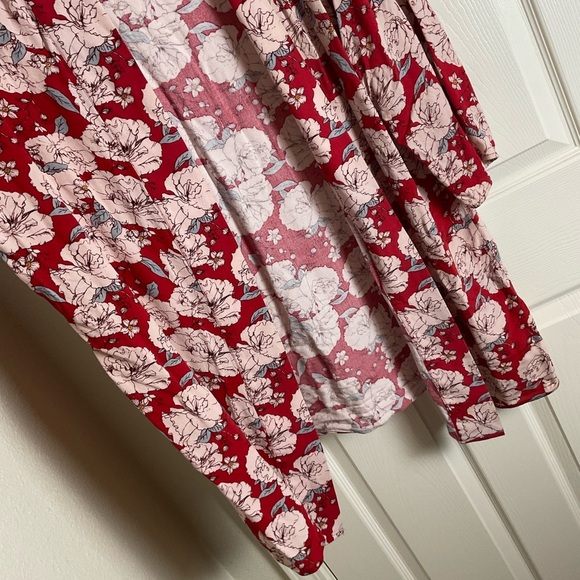 Knox Rose M/L woman’s Floral Kimono Cardigan - Picture 4 of 6